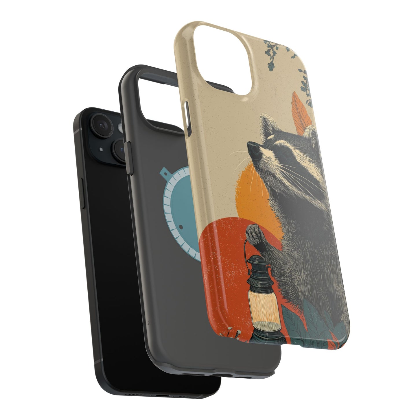 Lantern Keeper Raccoon Phone Case – Woodland Animal Aesthetic MagSafe® Tough Case