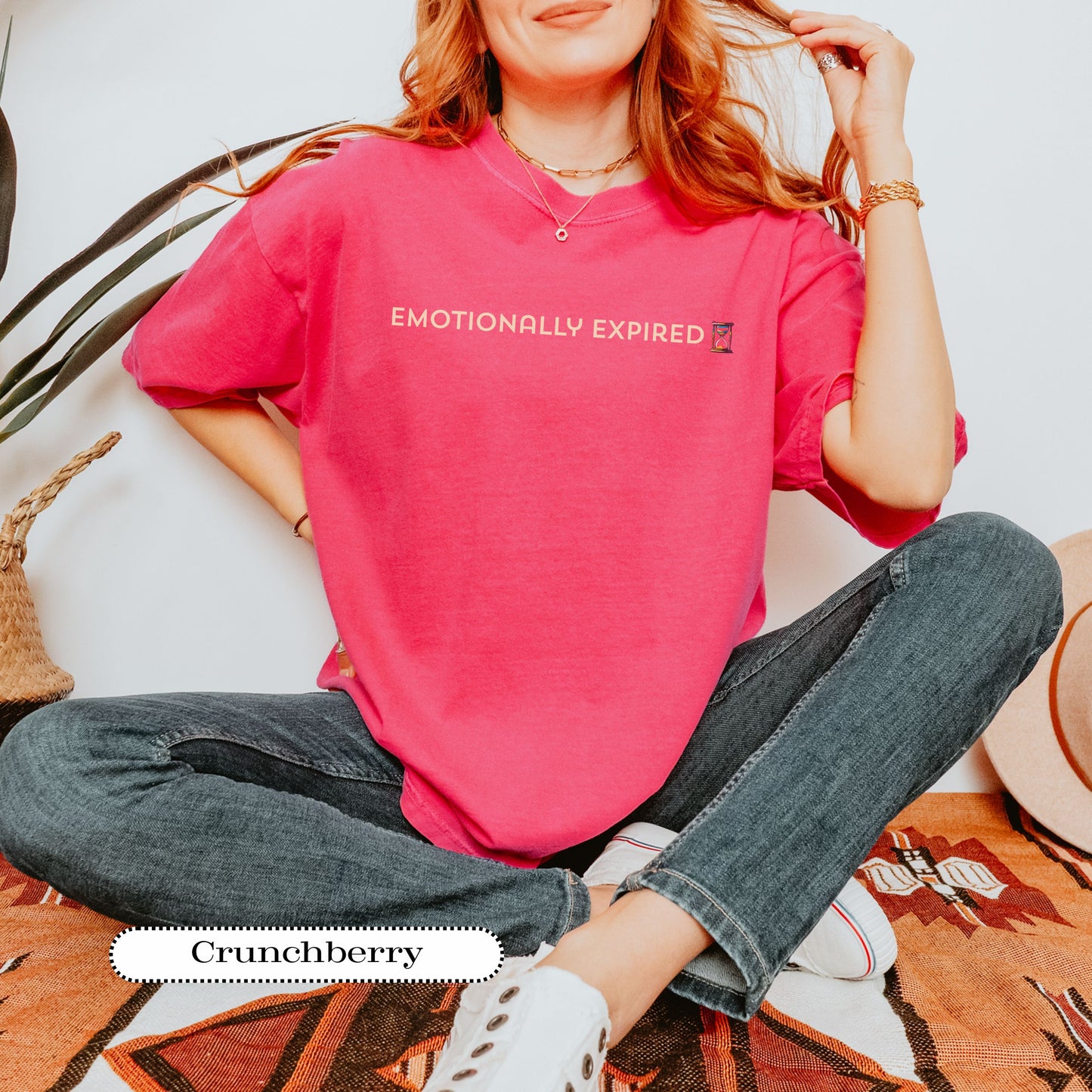 Emotionally Expired Tee – Funny Mental Health Shirt, Comfort Colors® Graphic Tee, Burnout Humor Gift