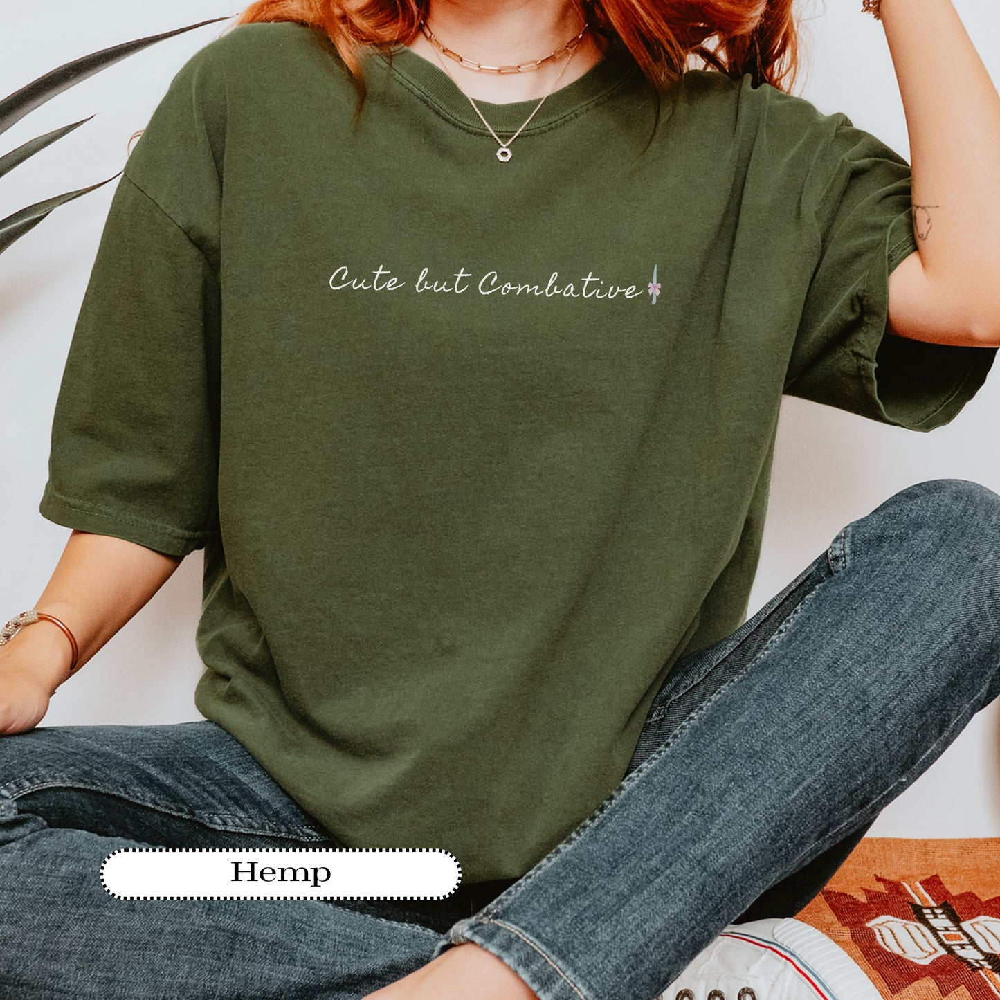 Cute but Combative Tee – Alt Indie, Pastel Goth, Soft Grunge Comfort Colors® Shirt
