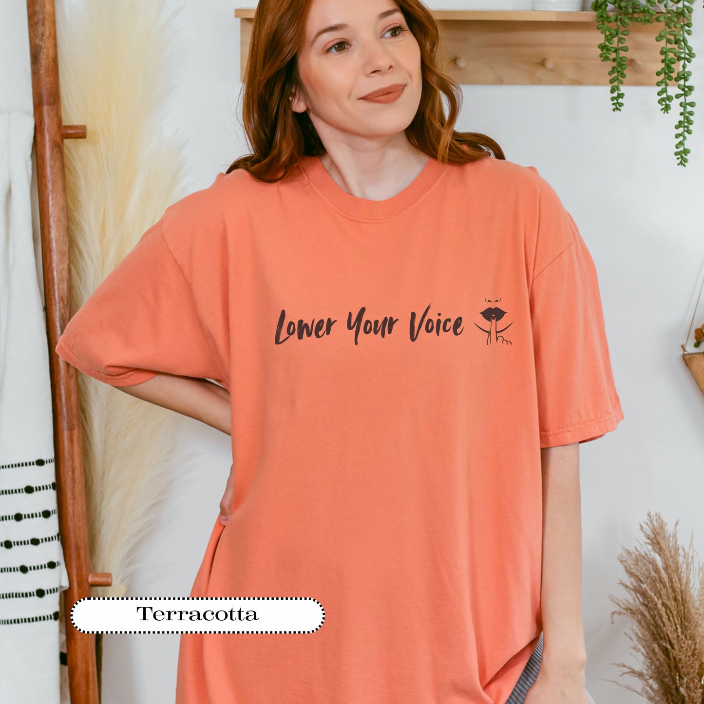 Lower Your Voice Tee – Funny Sarcastic Shirt, Comfort Colors® Graphic Tee, Sassy Everyday Outfit