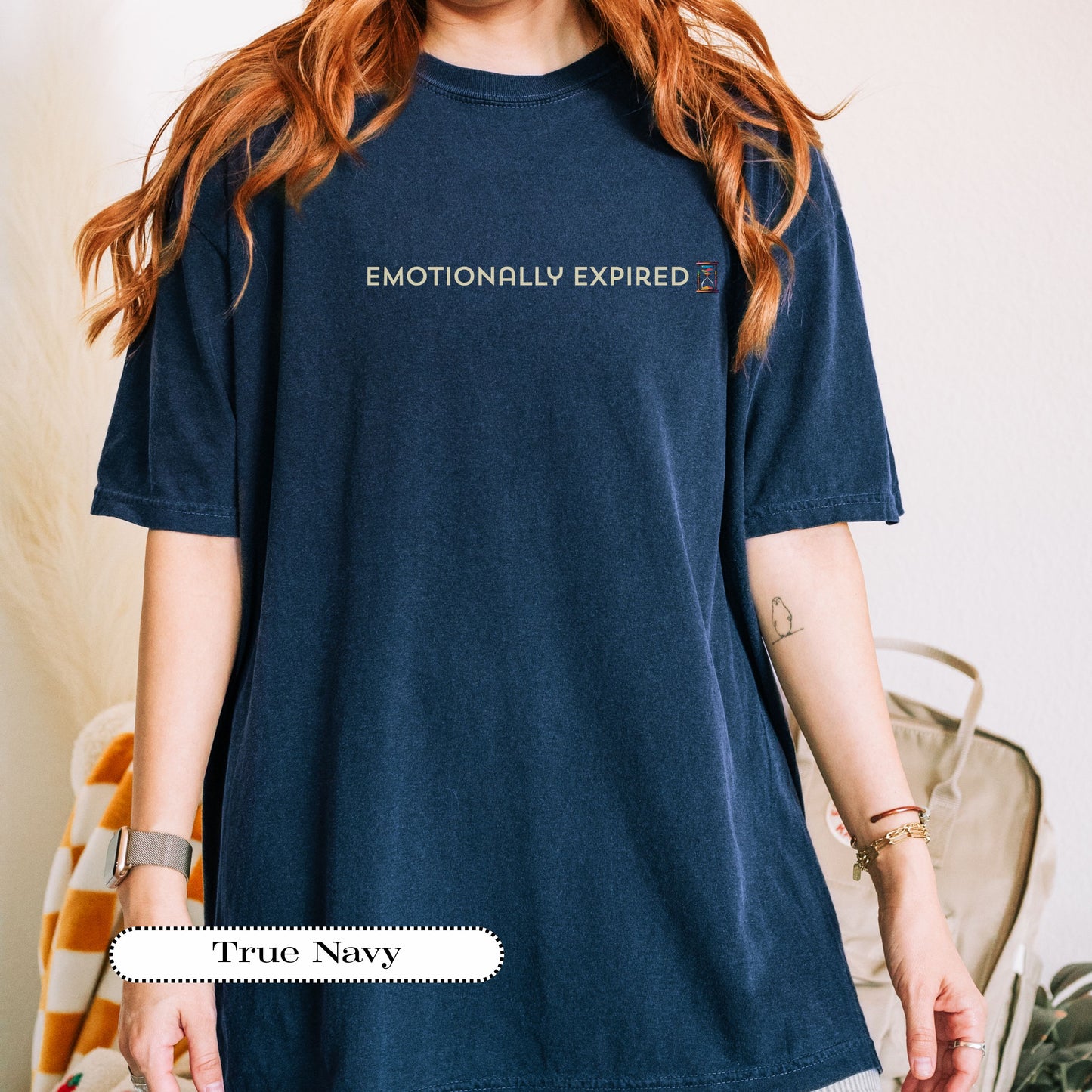 Emotionally Expired Tee – Funny Mental Health Shirt, Comfort Colors® Graphic Tee, Burnout Humor Gift