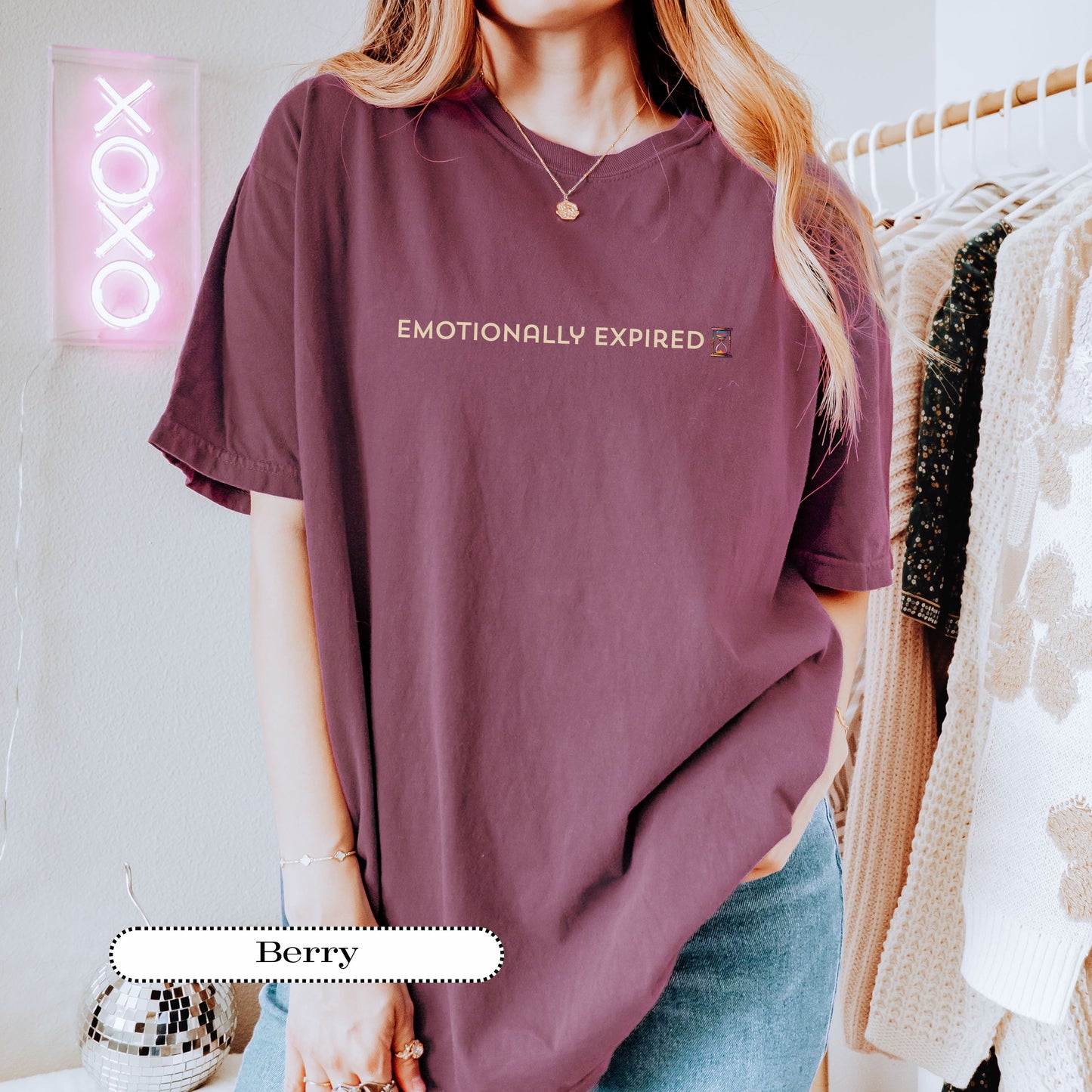Emotionally Expired Tee – Funny Mental Health Shirt, Comfort Colors® Graphic Tee, Burnout Humor Gift