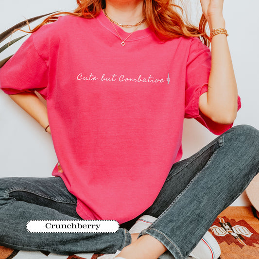 Cute but Combative Tee – Alt Indie, Pastel Goth, Soft Grunge Comfort Colors® Shirt