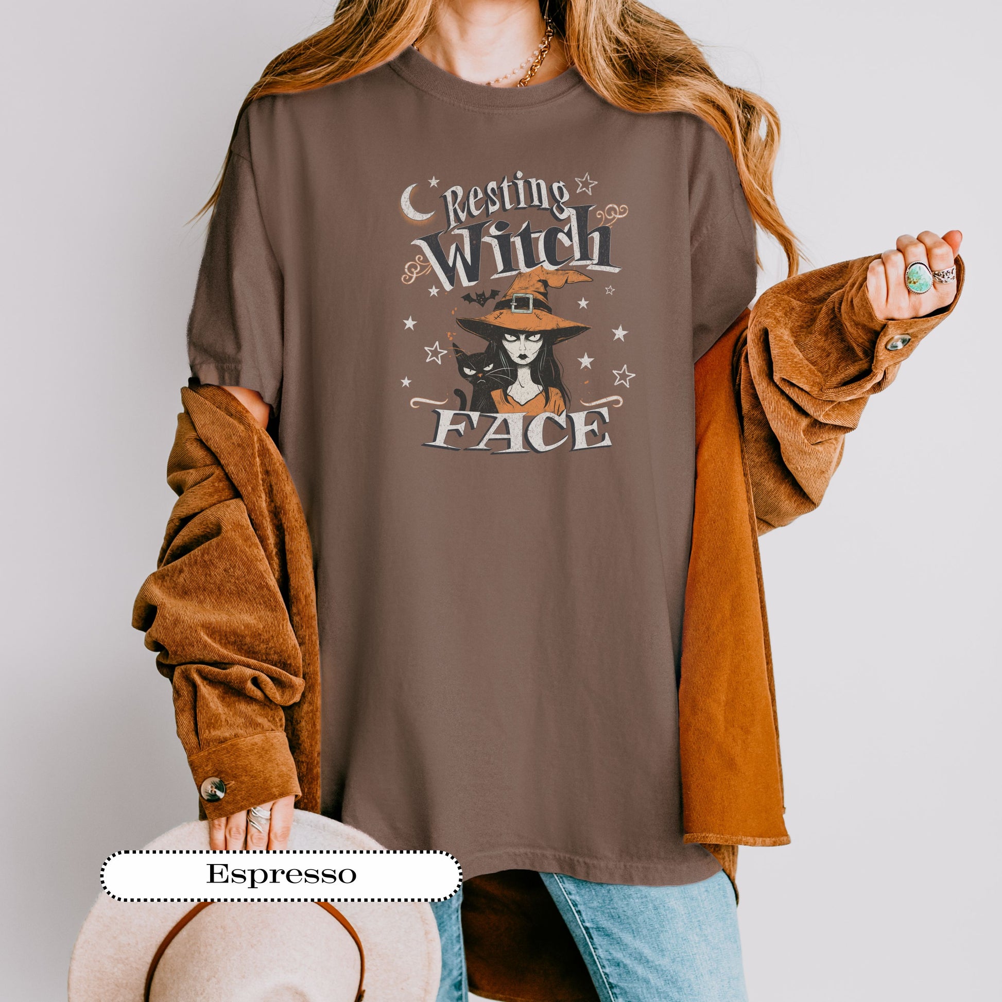 Resting Witch Face Halloween shirt – sarcastic witchy vibes apparel.