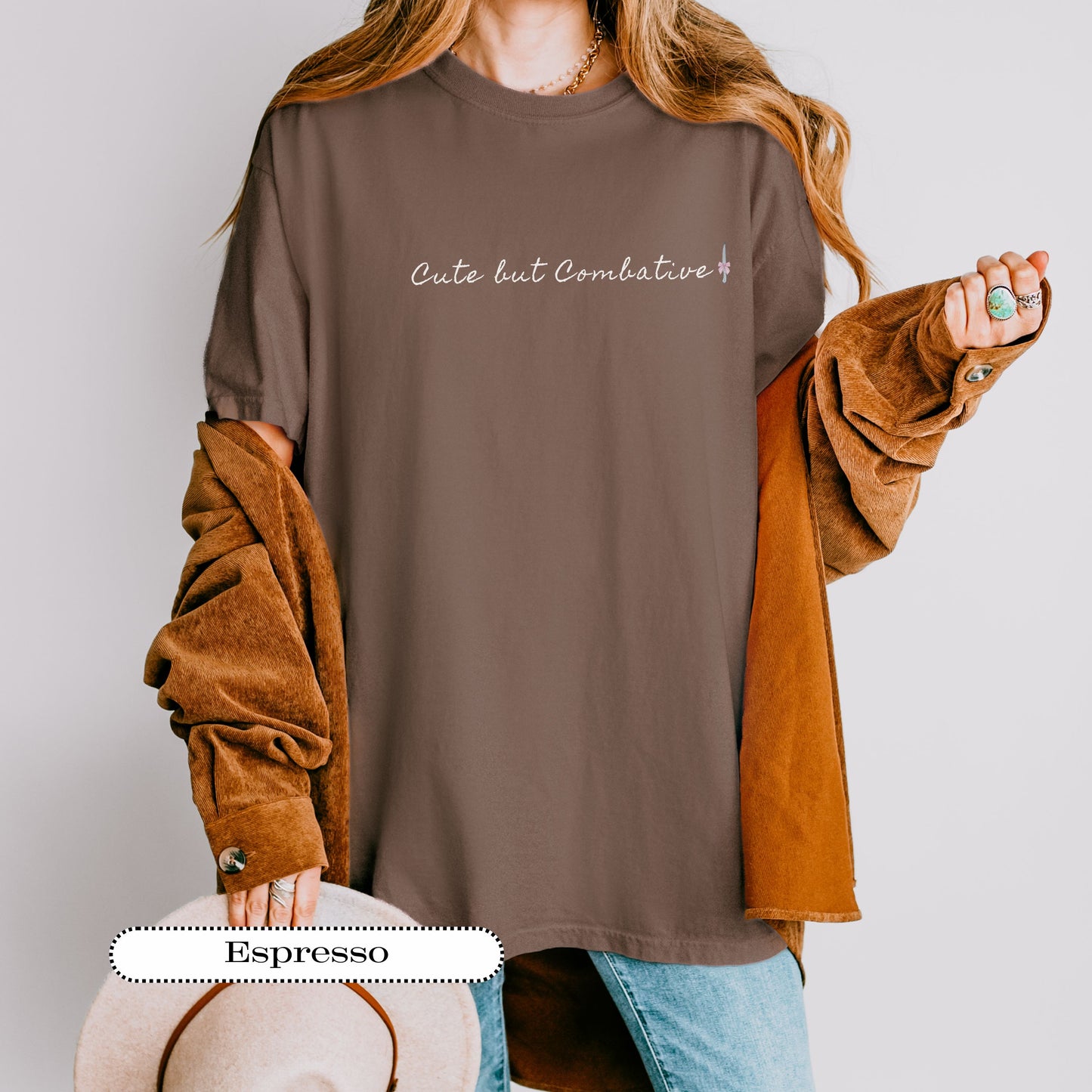 Cute but Combative Tee – Alt Indie, Pastel Goth, Soft Grunge Comfort Colors® Shirt