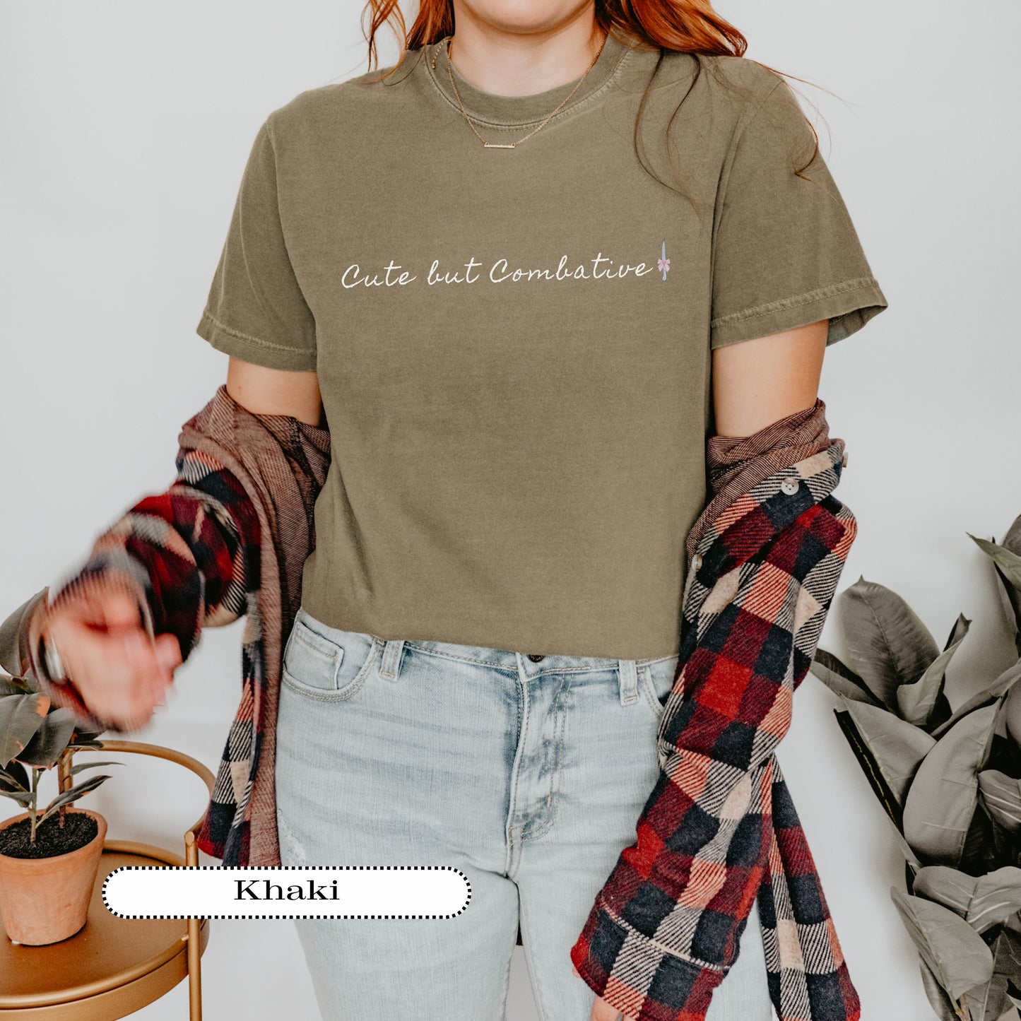 Cute but Combative Tee – Alt Indie, Pastel Goth, Soft Grunge Comfort Colors® Shirt