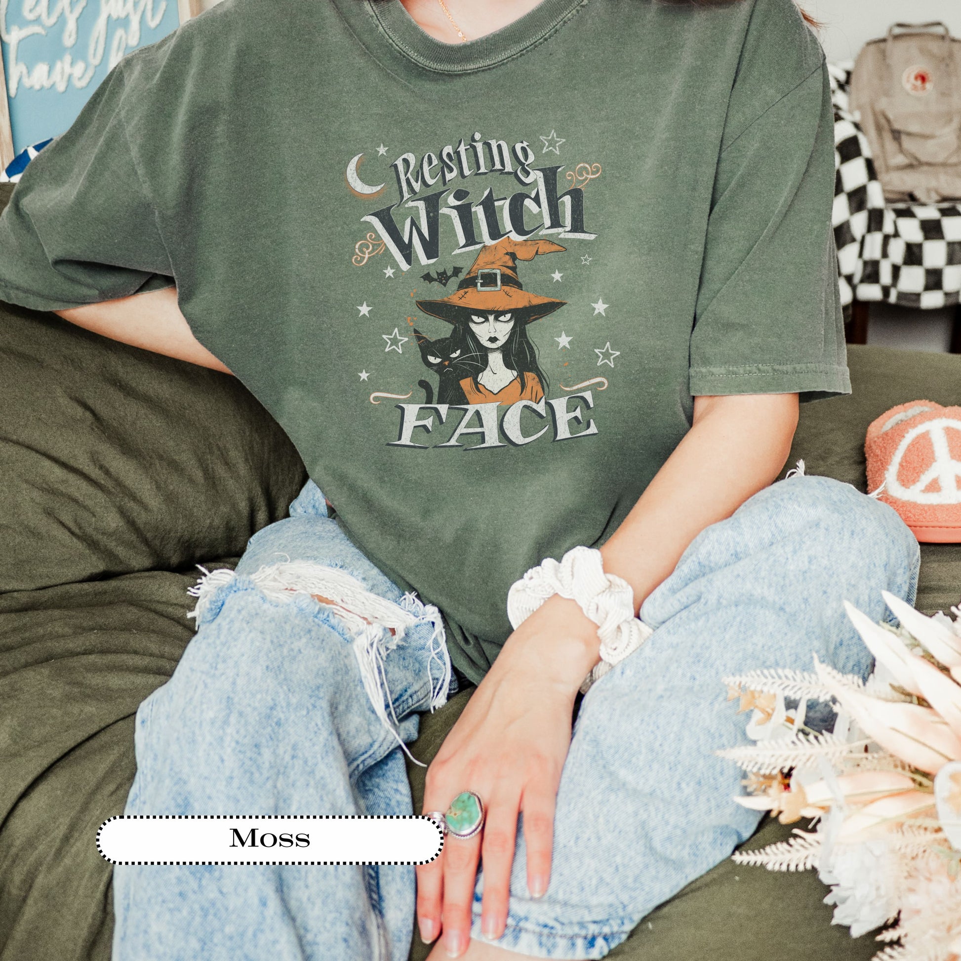 Halloween witch shirt – sarcastic graphic top for women’s spooky outfits.