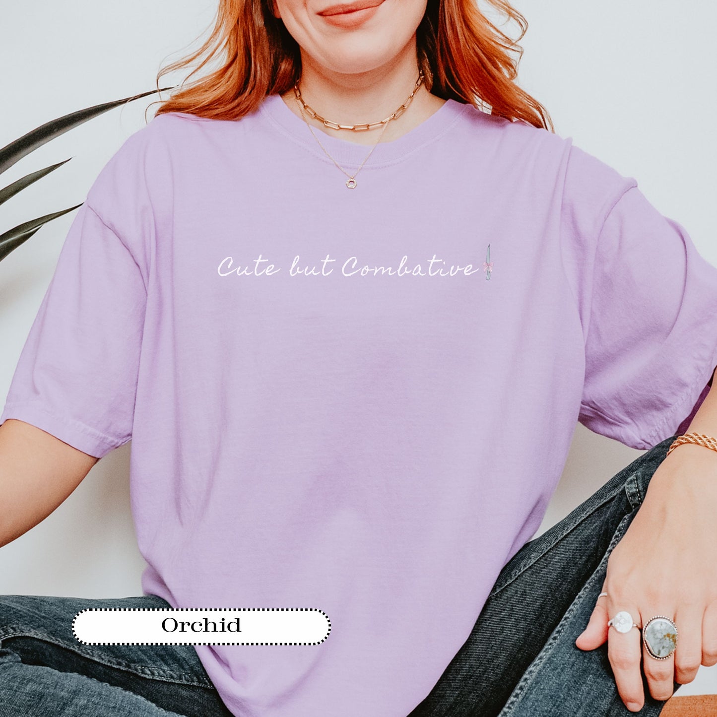 Cute but Combative Tee – Alt Indie, Pastel Goth, Soft Grunge Comfort Colors® Shirt